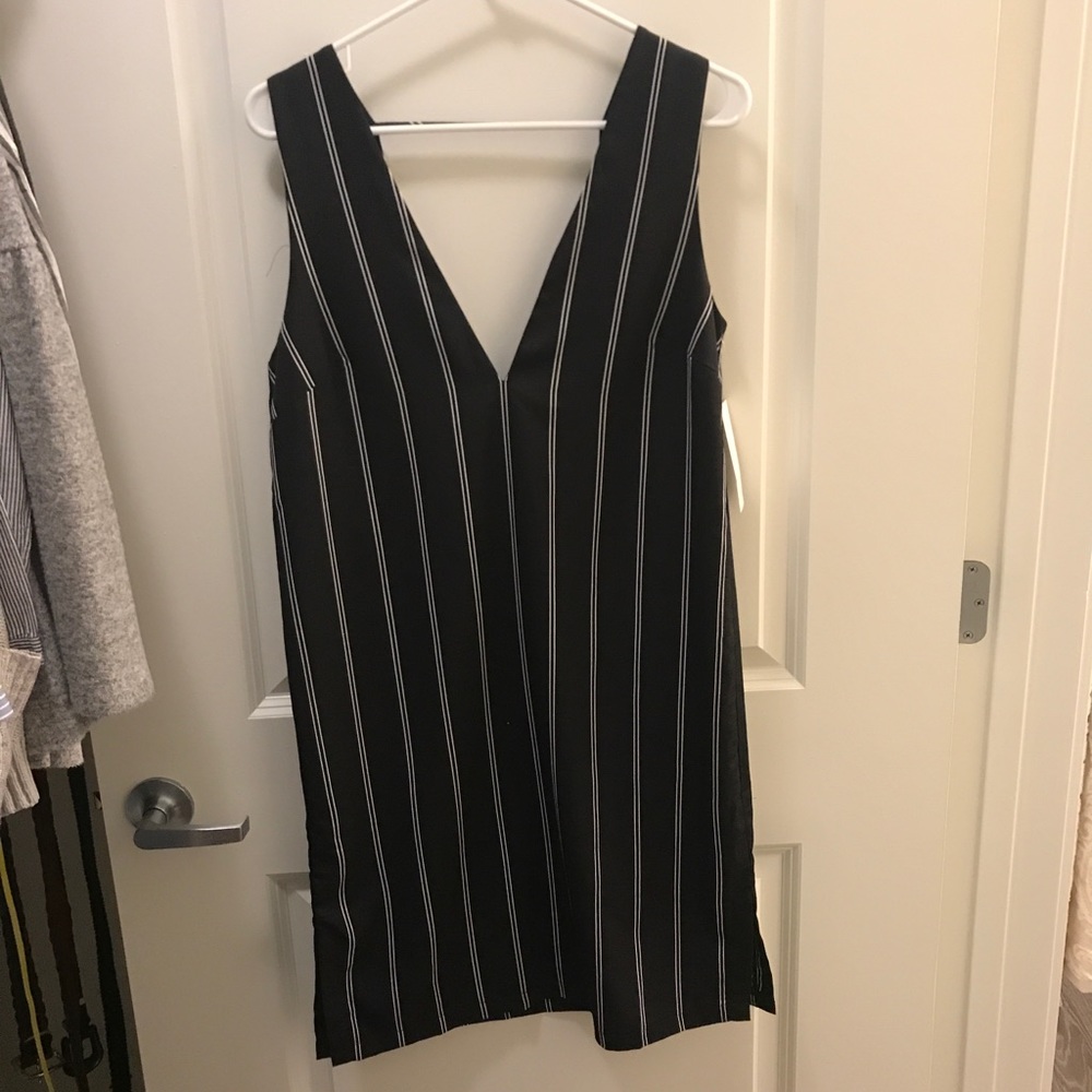 Black & White Pinstripe dress